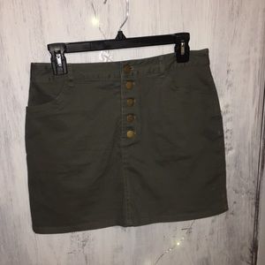 Army green skirt!